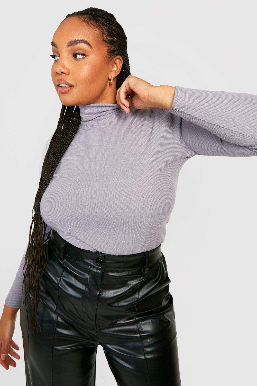 Plus size clearance turtleneck long sleeve